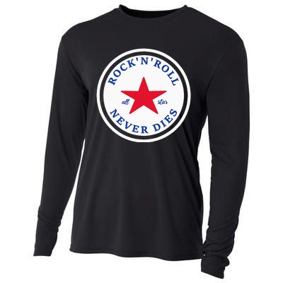 Rock N Roll Never Dies Rock And Roll All Star Music Cooling Performance Long Sleeve Crew