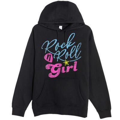 Rock N Roll Girl Purple Darla Premium Pullover Hoodie