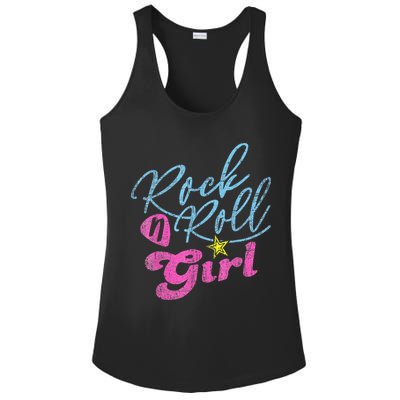 Rock N Roll Girl Purple Darla Ladies PosiCharge Competitor Racerback Tank