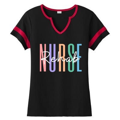 Rehab Nurse Rehabilitation Rn Psychiatric Nurse Meaningful Gift Ladies Halftime Notch Neck Tee