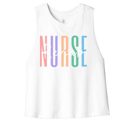 Rehab Nurse Rehabilitation Rn Psychiatric Nurse Meaningful Gift Women's Racerback Cropped Tank