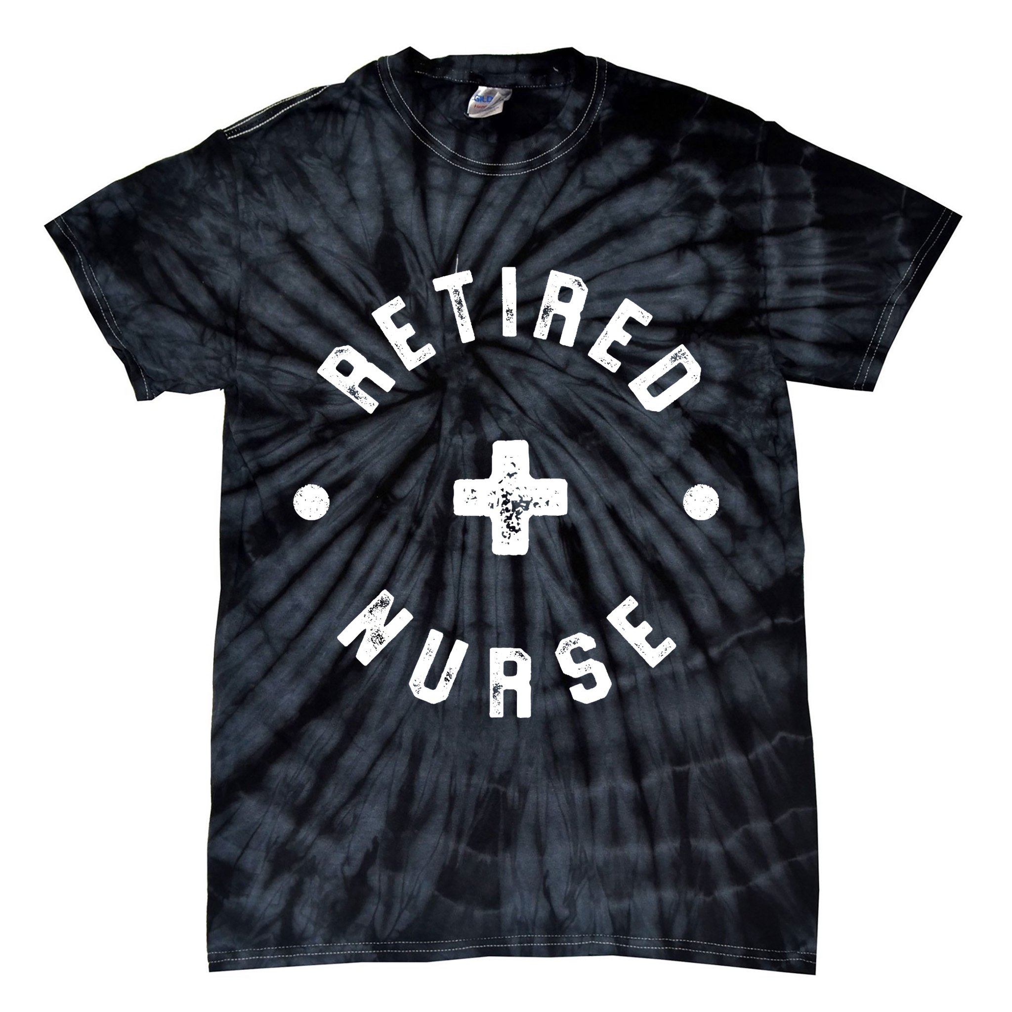 Retired Nurse Retirement Party Tie-Dye T-Shirt