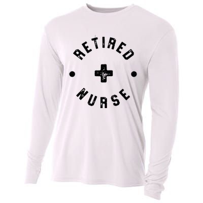 Retired Nurse Retirement Party Cooling Performance Long Sleeve Crew