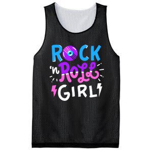 Rock N Roll Girl Music Mesh Reversible Basketball Jersey Tank