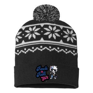 Rock N Roll Girl USA-Made Snowflake Beanie