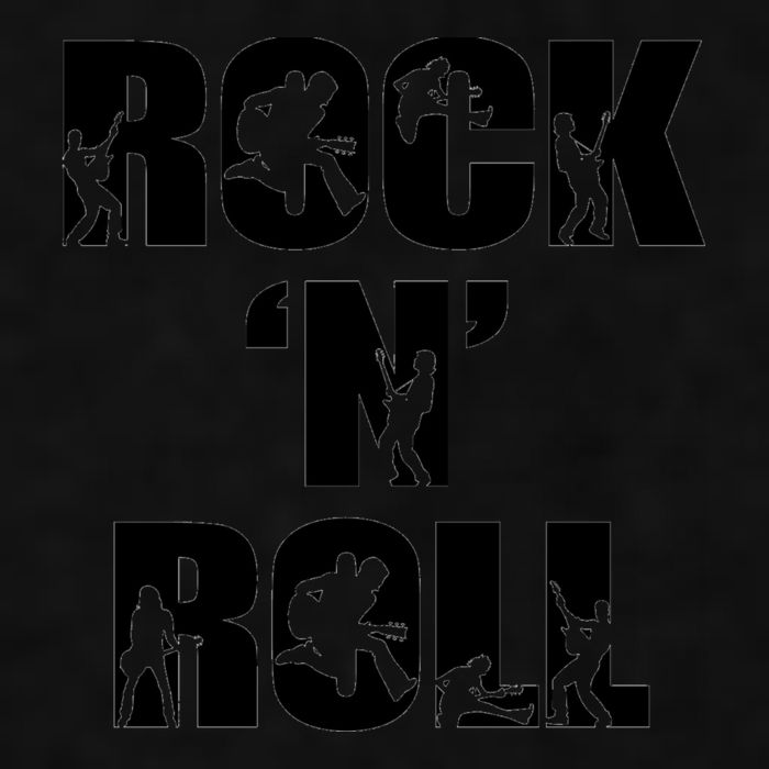Rock N Roll Music Nothing But Rock & Roll 70S 80 90S Retro Ladies PosiCharge Tri-Blend Wicking Tank