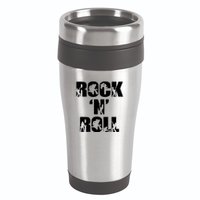 Rock N Roll Music Nothing But Rock & Roll 70S 80 90S Retro 16oz Travel Tumbler