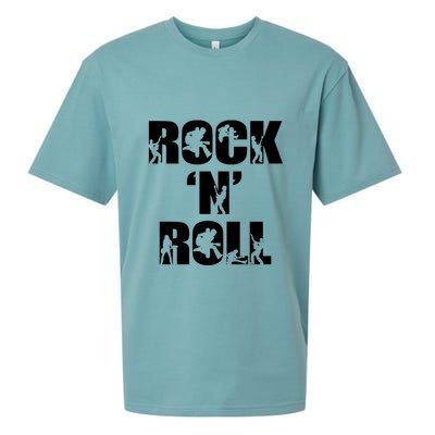 Rock N Roll Music Nothing But Rock & Roll 70S 80 90S Retro Sueded Cloud Jersey T-Shirt