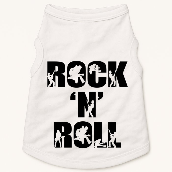 Rock N Roll Music Nothing But Rock & Roll 70S 80 90S Retro Doggie Tank