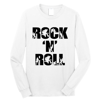 Rock N Roll Music Nothing But Rock & Roll 70S 80 90S Retro Long Sleeve Shirt