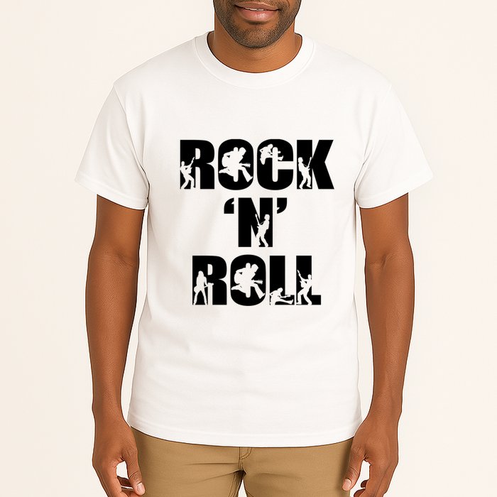 Rock N Roll Music Nothing But Rock & Roll 70S 80 90S Retro Tall T-Shirt