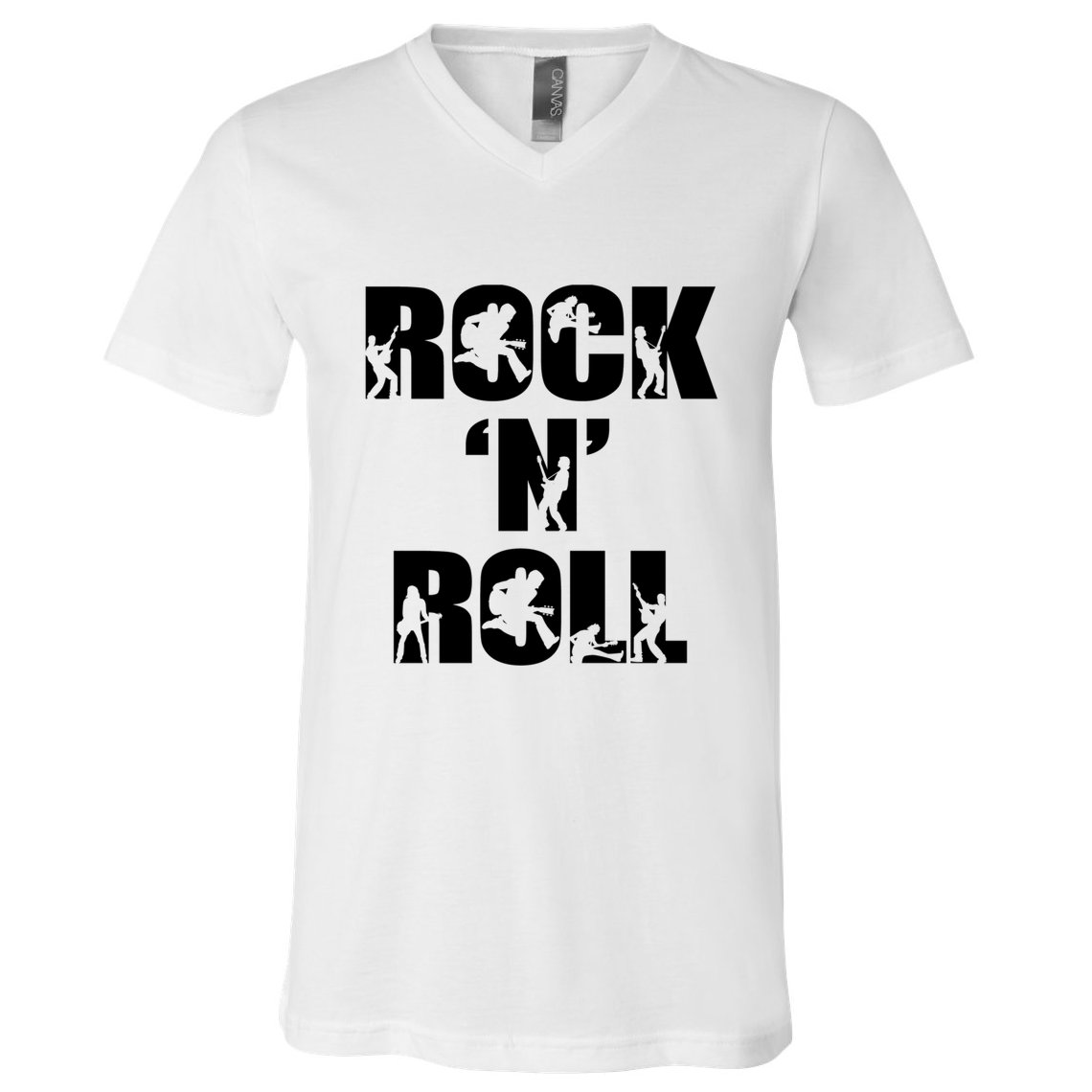 Rock N Roll Music Nothing But Rock & Roll 70S 80 90S Retro V-Neck T-Shirt