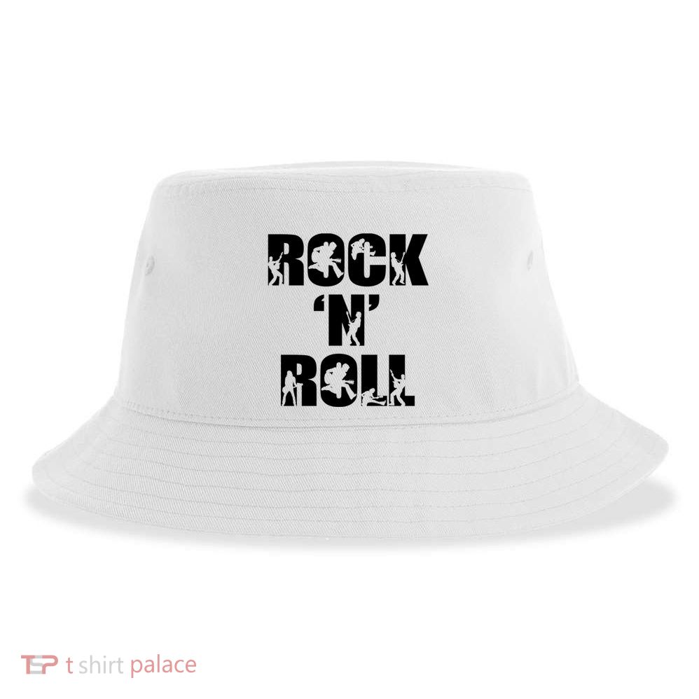 Rock N Roll Music Nothing But Rock & Roll 70S 80 90S Retro Sustainable Bucket Hat