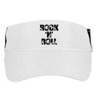 Rock N Roll Music Nothing But Rock & Roll 70S 80 90S Retro Adult Drive Performance Visor