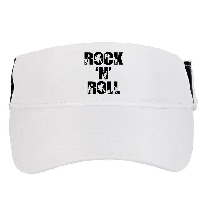 Rock N Roll Music Nothing But Rock & Roll 70S 80 90S Retro Adult Drive Performance Visor