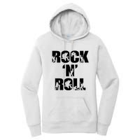 Rock N Roll Music Nothing But Rock & Roll 70S 80 90S Retro Women's Pullover Hoodie