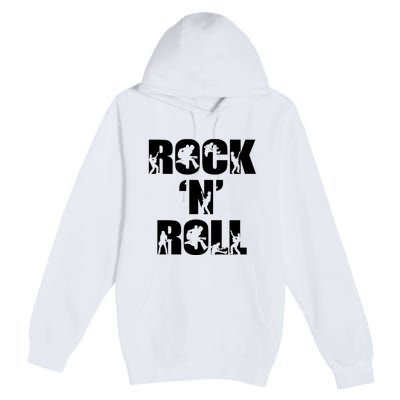 Rock N Roll Music Nothing But Rock & Roll 70S 80 90S Retro Premium Pullover Hoodie