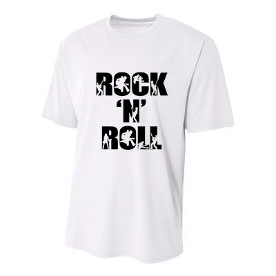Rock N Roll Music Nothing But Rock & Roll 70S 80 90S Retro Youth Performance Sprint T-Shirt
