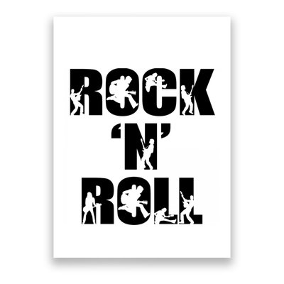Rock N Roll Music Nothing But Rock & Roll 70S 80 90S Retro Poster