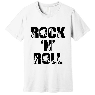 Rock N Roll Music Nothing But Rock & Roll 70S 80 90S Retro Premium T-Shirt