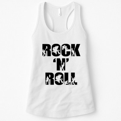 Rock N Roll Music Nothing But Rock & Roll 70S 80 90S Retro Womens Tank Top