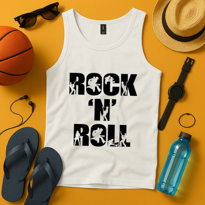 Rock N Roll Music Nothing But Rock & Roll 70S 80 90S Retro Tank Top