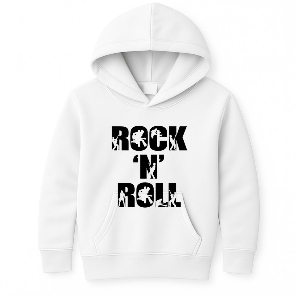 Rock N Roll Music Nothing But Rock & Roll 70S 80 90S Retro Kids Hoodie