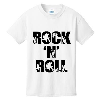Rock N Roll Music Nothing But Rock & Roll 70S 80 90S Retro Kids T-Shirt