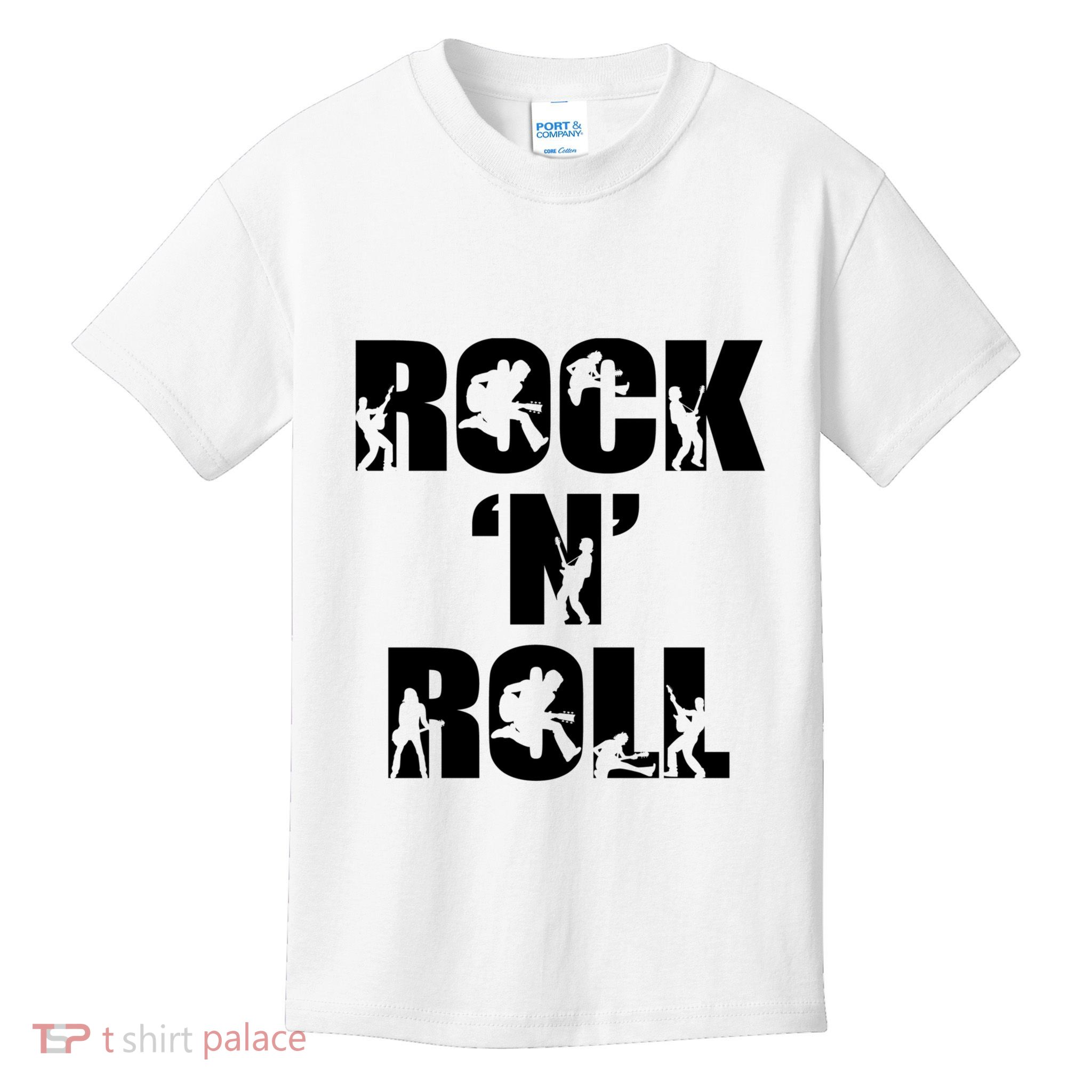 Rock N Roll Music Nothing But Rock & Roll 70S 80 90S Retro Kids T-Shirt
