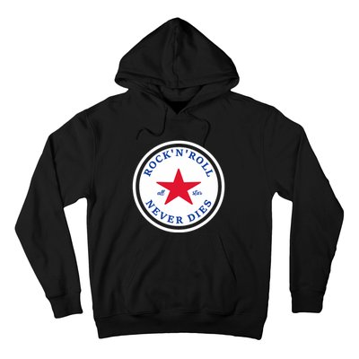 Rock N Roll Never Dies Rock And Roll All Star Music Hoodie