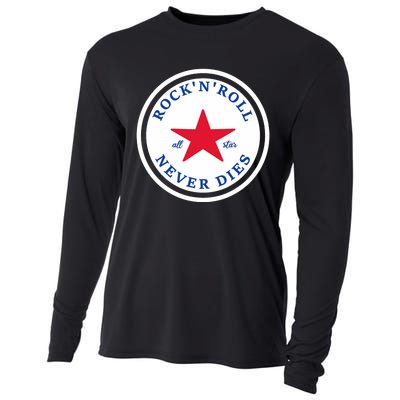 Rock N Roll Never Dies Rock And Roll All Star Music Cooling Performance Long Sleeve Crew