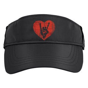 Rock N Roll Music Lover Hand Horns Rock On Concert Adult Drive Performance Visor