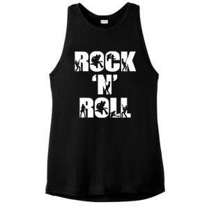 Rock N Roll Music Lover Ladies PosiCharge Tri-Blend Wicking Tank