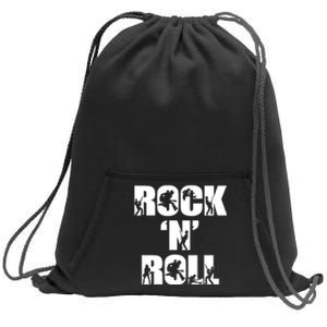 Rock N Roll Music Lover Sweatshirt Cinch Pack Bag