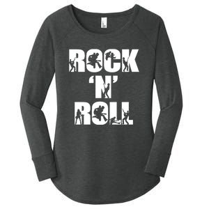 Rock N Roll Music Lover Women's Perfect Tri Tunic Long Sleeve Shirt