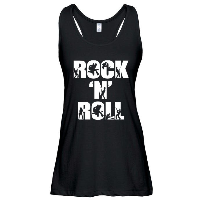 Rock N Roll Music Lover Ladies Essential Flowy Tank