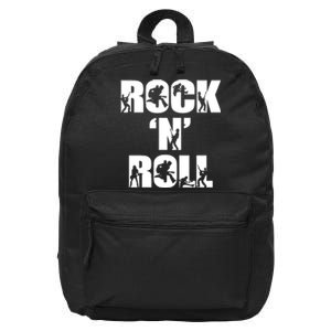 Rock N Roll Music Lover 16 in Basic Backpack