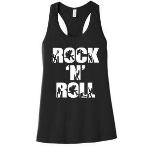 Rock N Roll Music Lover Women's Racerback Tank