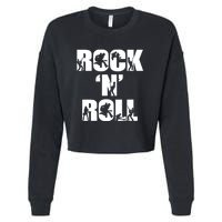 Rock N Roll Music Lover Cropped Pullover Crew