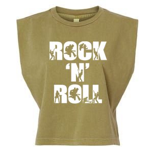 Rock N Roll Music Lover Garment-Dyed Women's Muscle Tee