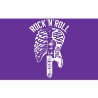 Rock N Roll Hard Music Bone Skeleton Bumper Sticker