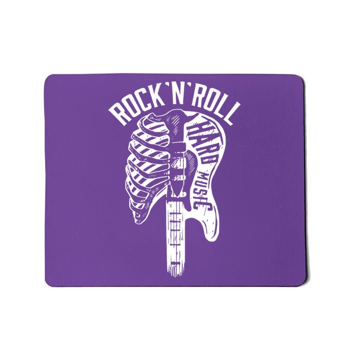 Rock N Roll Hard Music Bone Skeleton Mousepad