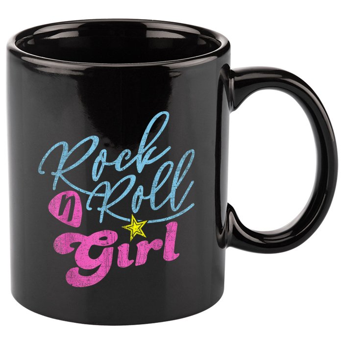 Rock N Roll Girl Purple Darla 11oz C Handle Ceramic Mug