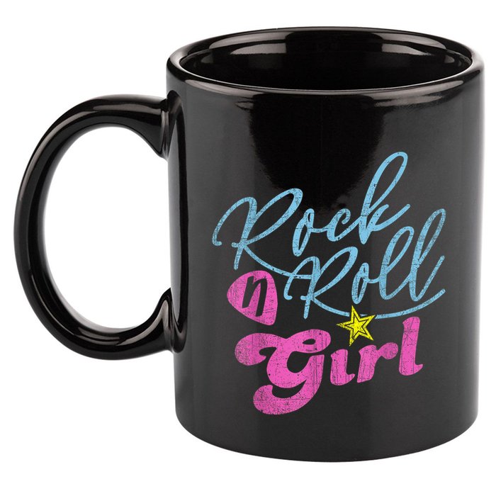 Rock N Roll Girl Purple Darla 11oz C Handle Ceramic Mug
