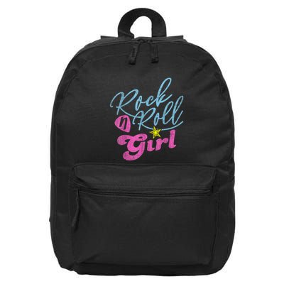Rock N Roll Girl Purple Darla 16 in Basic Backpack