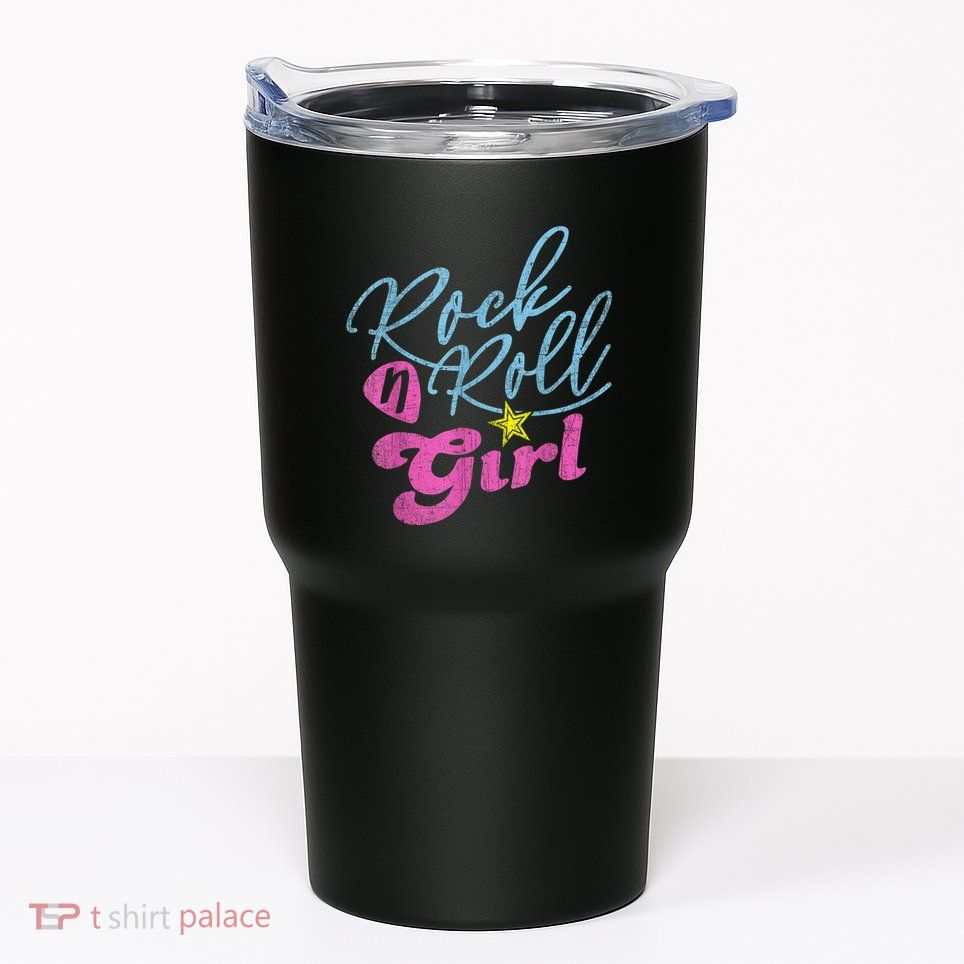 Rock N Roll Girl Purple Darla Tumbler