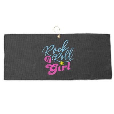 Rock N Roll Girl Purple Darla Large Microfiber Waffle Golf Towel