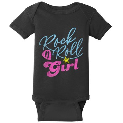 Rock N Roll Girl Purple Darla Baby Bodysuit