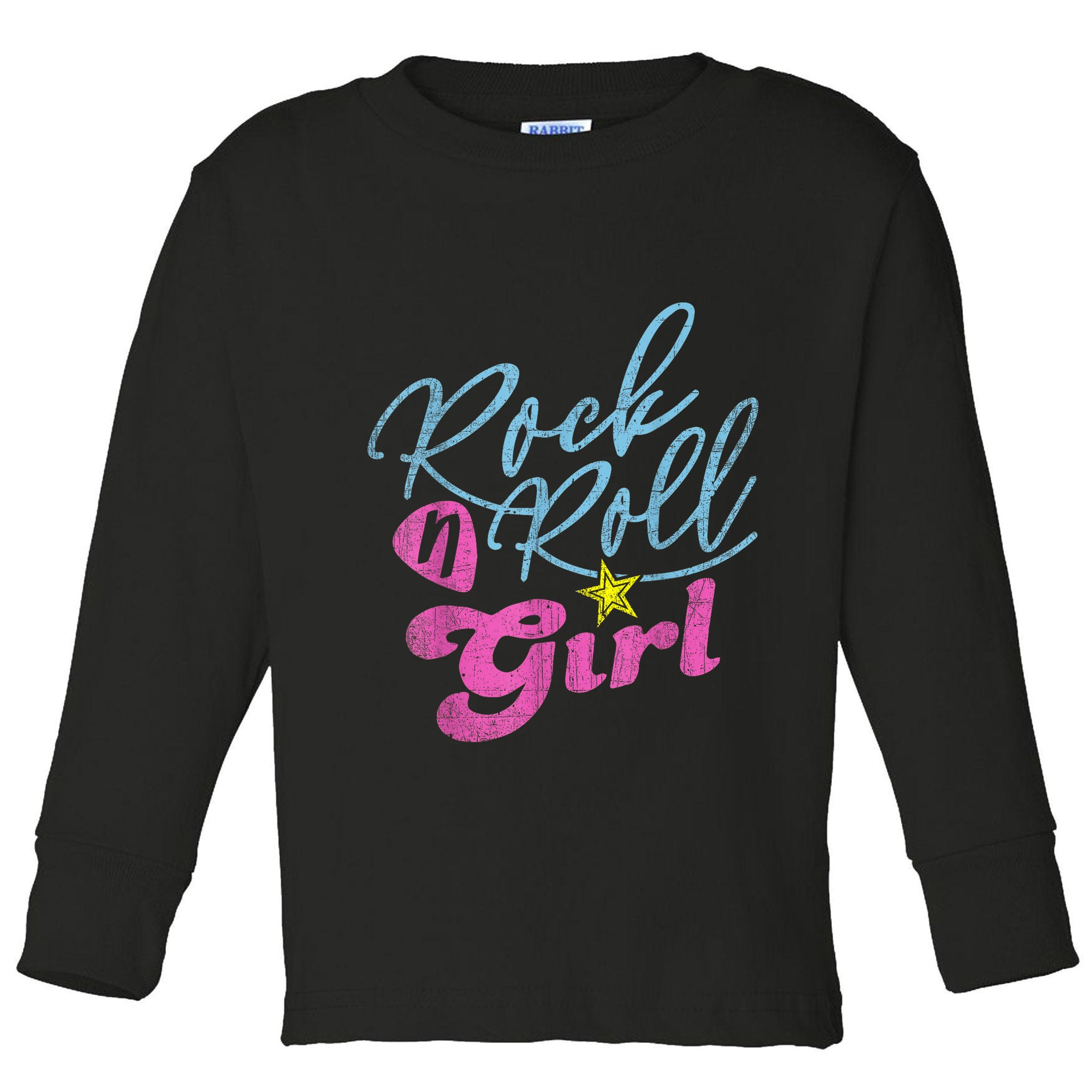 Rock N Roll Girl Purple Darla Toddler Long Sleeve Shirt