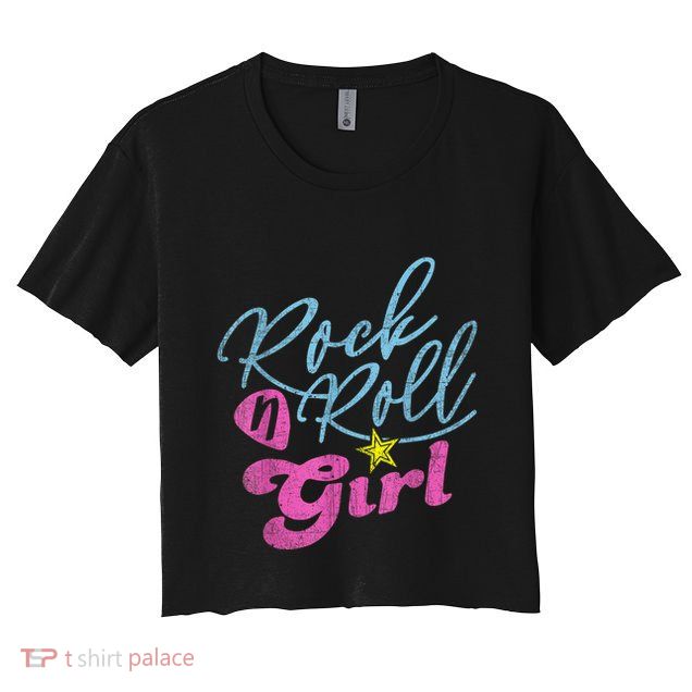 Rock N Roll Girl Purple Darla Crop Top